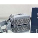 Dior Unisex Hit The Road Bag Messenger Pouch Gray CD Diamond Canvas Smooth Calfskin – Image 6