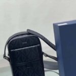 Dior Unisex Hit The Road Vertical Pouch Black CD Diamond Canvas - Image 5