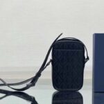 Dior Unisex Hit The Road Vertical Pouch Black CD Diamond Canvas - Image 3