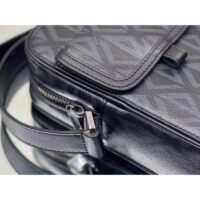 Dior Unisex Hit The Road Vertical Pouch Black CD Diamond Canvas (3)