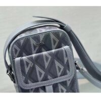 Dior Unisex Hit The Road Vertical Pouch Dior Gray CD Diamond Canvas (11)