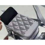 Dior Unisex Hit The Road Vertical Pouch Dior Gray CD Diamond Canvas - Image 7