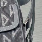 Dior Unisex Hit The Road Vertical Pouch Dior Gray CD Diamond Canvas - Image 9