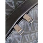 Dior Unisex Rider Backpack Black CD Diamond Canvas Smooth Calfskin - Imagen 8