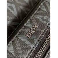 Dior Unisex Rider Backpack Black CD Diamond Canvas Smooth Calfskin (1)