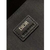 Dior Unisex Rider Backpack Black CD Diamond Canvas Smooth Calfskin (1)