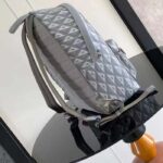 Dior Unisex Rider Backpack Gray CD Diamond Canvas Smooth Calfskin - Bild 4