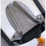Dior Unisex Rider Backpack Gray CD Diamond Canvas Smooth Calfskin - Bild 5