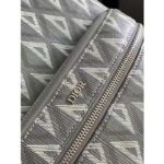 Dior Unisex Rider Backpack Gray CD Diamond Canvas Smooth Calfskin - Bild 8