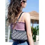 Dior Women CD 30 Montaigne Avenue Mini Bag Blue Dior Oblique Jacquard – Bild 11