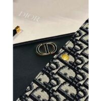 Dior Women CD 30 Montaigne Avenue Mini Bag Blue Dior Oblique Jacquard (9)