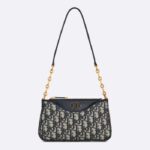 Dior Women CD 30 Montaigne Avenue Mini Bag Blue Dior Oblique Jacquard