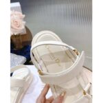 Dior Women CD D-Wave Sandal White Lambskin Paris Signature EVA Adjustable Scratch Band - Imagen 10