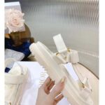 Dior Women CD D-Wave Sandal White Lambskin Paris Signature EVA Adjustable Scratch Band - Imagen 9