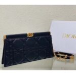 Dior Women CD Dior Caro Colle Noire Clutch Chain Black Cannage Lambskin - Image 3