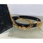 Dior Women CD Dior Caro Colle Noire Clutch Chain Black Cannage Lambskin - Image 8