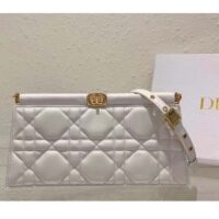 Dior Women CD Dior Caro Colle Noire Clutch Chain Latte Cannage Lambskin (9)