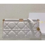 Dior Women CD Dior Caro Colle Noire Clutch Chain Latte Cannage Lambskin - Image 3