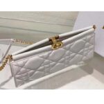 Dior Women CD Dior Caro Colle Noire Clutch Chain Latte Cannage Lambskin - Image 8