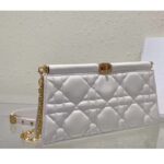 Dior Women CD Dior Caro Colle Noire Clutch Chain Latte Cannage Lambskin - Image 7
