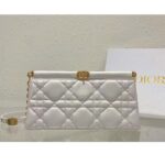 Dior Women CD Dior Caro Colle Noire Clutch Chain Latte Cannage Lambskin - Image 4