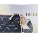 Dior Women CD Dior Club Bag Black Cannage Lambskin - Image 9