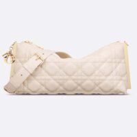 Dior Women CD Dior Club Bag Dusty Ivory Cannage Lambskin (7)