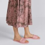 Dior Women CD Every-D Slide Pink Embossed Lambskin - Image 9