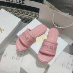 Dior Women CD Every-D Slide Pink Embossed Lambskin - Image 6