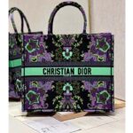 Dior Women CD Large Dior Book Tote Multicolor Dior Indian Purple Embroidery - Image 2