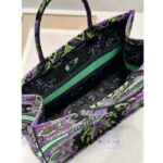 Dior Women CD Large Dior Book Tote Multicolor Dior Indian Purple Embroidery - Image 9