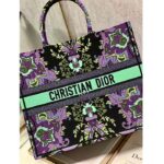 Dior Women CD Large Dior Book Tote Multicolor Dior Indian Purple Embroidery - Image 4