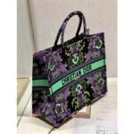Dior Women CD Large Dior Book Tote Multicolor Dior Indian Purple Embroidery - Image 8