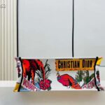 Dior Women CD Large Dior Book Tote White Multicolor Indian Animals Embroidery - Image 6