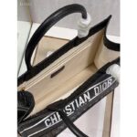 Dior Women CD Medium Book Tote Black Perforated Embossed Dior Oblique Calfskin - Image 10