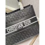 Dior Women CD Medium Book Tote Black Perforated Embossed Dior Oblique Calfskin - Image 8