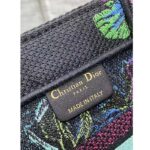 Dior Women CD Medium Book Tote Blue Multicolor Toile De Jouy Voyage Embroidery - Image 12