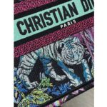 Dior Women CD Medium Book Tote Blue Multicolor Toile De Jouy Voyage Embroidery - Image 11