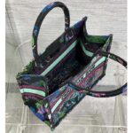 Dior Women CD Medium Book Tote Blue Multicolor Toile De Jouy Voyage Embroidery - Image 9