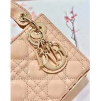 Dior Women CD Mini Lady Dior Bag Aesthetic Beige Patent Cannage Lambskin (1)