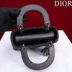 Dior Women CD Mini Lady Dior Bag Black Cannage Cotton Embroidered Micropearls - immagine 7