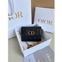 Dior Women CD Miss Caro Micro Bag Black Macrocannage Lambskin (5)