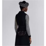 Dior Women CD Signature Bag Strap Black CD-Embossed Box Calfskin - immagine 10