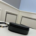 Dior Women CD Signature Bag Strap Black CD-Embossed Box Calfskin - immagine 7