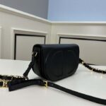 Dior Women CD Signature Bag Strap Black CD-Embossed Box Calfskin - immagine 3