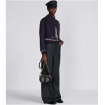 Dior Women CD Signature Bag Strap Blue Dior Oblique Jacquard Flap Closure - Image 9