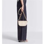 Dior Women CD Signature Bag Strap Caramel Beige CD-Embossed Box Calfskin - Image 11