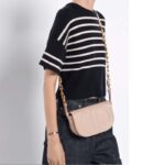 Dior Women CD Signature Bag Strap Caramel Beige CD-Embossed Box Calfskin - Image 10