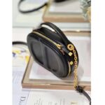 Dior Women CD Signature Oval Camera Bag Black Calfskin Embossed CD Signature – Image 5