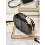 Dior Women CD Signature Oval Camera Bag Black Calfskin Embossed CD Signature – Image 7